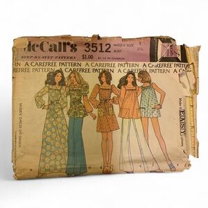 McCall’s 70s Smock Dress Pattern